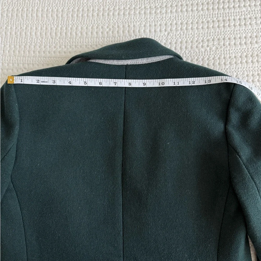 J. Crew Forest Green Wool Coat - Picture 7 of 9